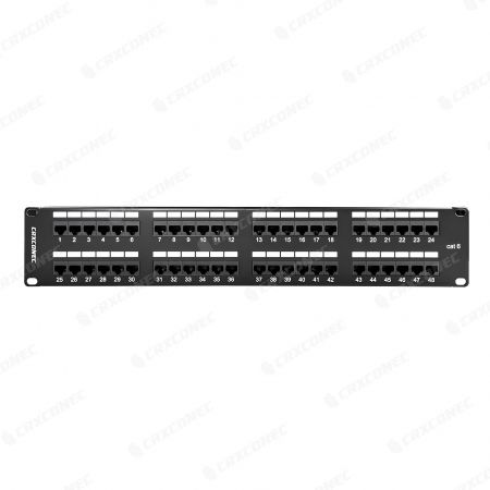 Pannello patch UL Cat6 UTP RJ45 a 48 porte con modulo IDC-2